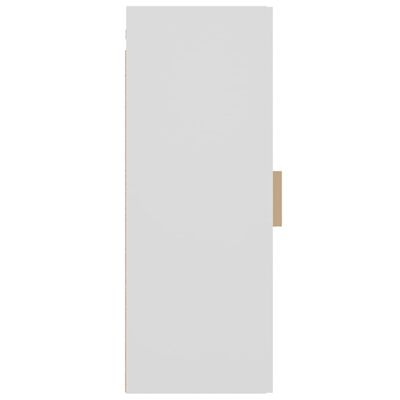 vidaXL Hengende veggskap hvit 34,5x34x90 cm