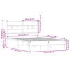 vidaXL Sengeramme uten madrass med hodegavl sonoma eik 120x190 cm