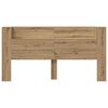 vidaXL Hodegavl Artisan Eik 200 x 15 x 103,5 cm Konstruert tre