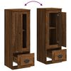 vidaXL Highboard brun eik 36x35,5x103,5 cm konstruert tre