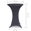 vidaXL Elastisk Bordduk 2 stk 70 cm Antrasitt
