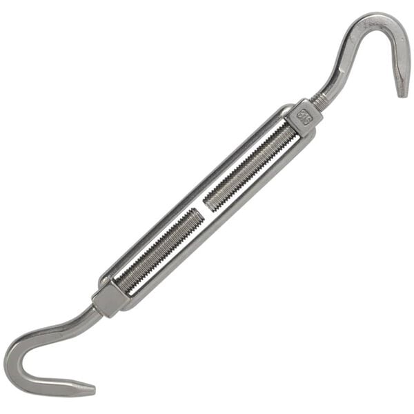 Monteringssett til solseil 6 deler rustfritt st&aring;l