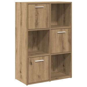 vidaXL Bokhylle artisan eik 60,5x30x90 cm konstruert tre