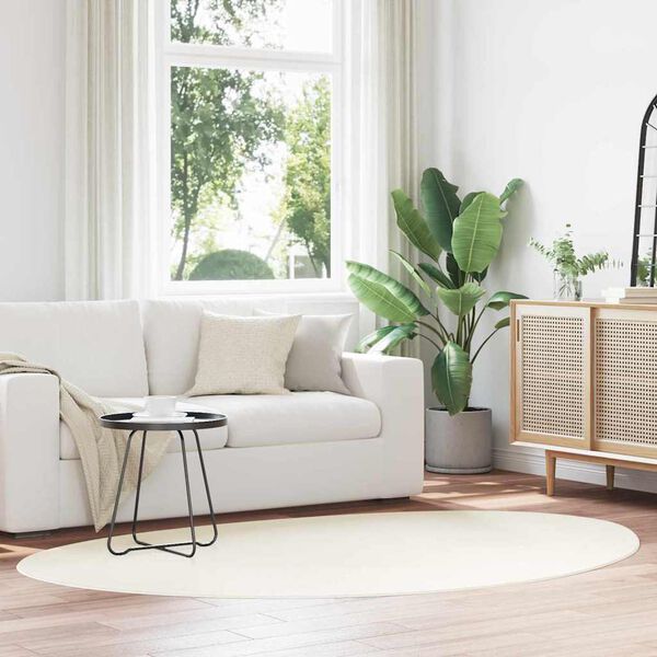 vidaXL Omr&aring;detepper HUARTE Krem 140 x 200 cm Polyester