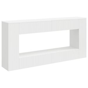 vidaXL Konsollbord Stripete Hvit 155 x 29 x 74 cm Konstruert tre