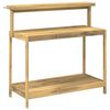 vidaXL Utend&oslash;rs pottingbenk 111,5 x 48,5 x 107 cm Solid akasietre Hvit