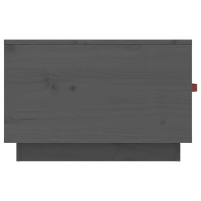 vidaXL Salongbord grå 60x53x35 cm heltre furu
