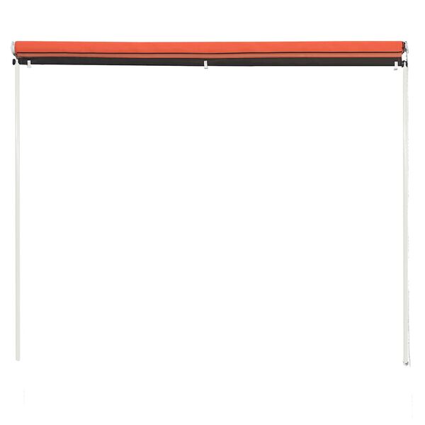 vidaXL Uttrekkbar markise 250x150 cm oransje og brun