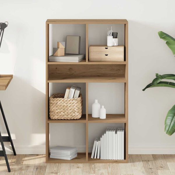 vidaXL Bokhylle artisan eik 66x31x112 cm konstruert tre