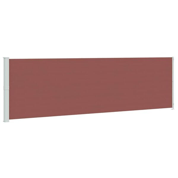vidaXL Uttrekkbar sidemarkise 180x600 cm brun
