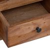 vidaXL Nattbord med skuff Brun 41 x 30 x 50 cm Massiv Mahogni Tre