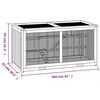 vidaXL Hamsterbur 104x52x54 cm heltre gran
