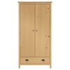 vidaXL Garderobeskap 2 dører Hill 89x50x170 cm heltre furu