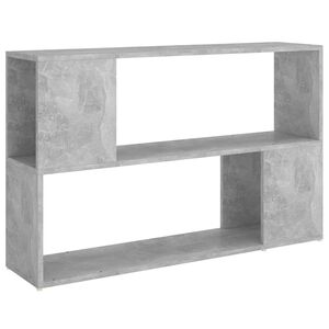 vidaXL Bokhylle betonggr&aring; 100x24x63 cm konstruert tre