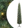 vidaXL Kunstig juletre med 300 LED grønn 300 cm PVC og stål og plast