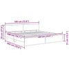 vidaXL Sengestamme Artisan Eik 180 x 200 cm Konstruert tre