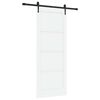 vidaXL Skyved&oslash;r ORKDAL 83 x 211 cm Konstruert tre Hvit og svart