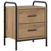 vidaXL Nattbordskap Artisan eik 40 x 30 x 50 cm Konstruert tre