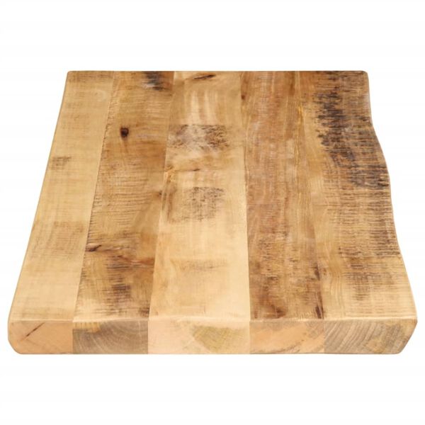 vidaXL Bordplate naturlig kant 80x40x2,5 cm grovt heltre mangotre