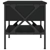 vidaXL Nattbord 2 stk svart 40x42x45 cm konstruert tre