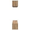 vidaXL TV-benksett Veggmontert 5 pcs Artisan Eik Konstruert tre
