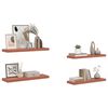 vidaXL Vegghylle Veggmontert 4 pcs R&oslash;d 80 x 23,5 x 4 cm Konstruert tre