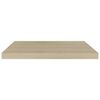 vidaXL Flytende vegghylle eik 60x23,5x3,8 cm MDF