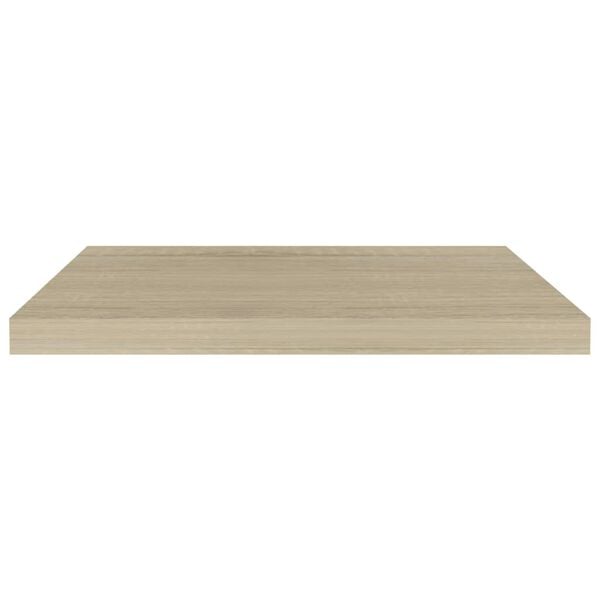 vidaXL Flytende vegghylle eik 60x23,5x3,8 cm MDF