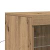 vidaXL LED sideboard Artisan Eik 41 x 37 x 100 cm Konstruert tre