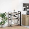 vidaXL Bokhylle Sonoma eik 100 x 33,5 x 102 cm Konstruert tre