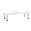 vidaXL TV-benk frostet 80x35x17 cm herdet glass