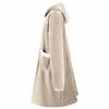 vidaXL Teppe-hettegenser Beige L Fleece og Flanell