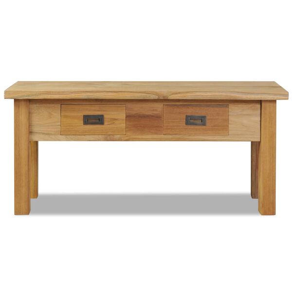 vidaXL Hallbenk massiv teak 90x30x40 cm