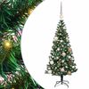 vidaXL Kunstig Forh&aring;ndsopplyst Juletre gr&oslash;nn 120 cm PVC og metall