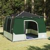 vidaXL Innertelt med tak med lagring grønn 290 x 288 x 234 cm taft
