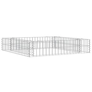 vidaXL Gabion h&oslash;ybed galvanisert st&aring;l 100x100x20 cm