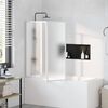 vidaXL Dusjskjerm 117x120 cm 3 paneler sammenleggbar