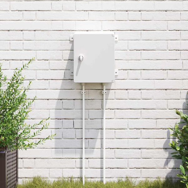 vidaXL Kontrollskap Gr&aring; 47 x 20 x 60 cm ABS-plast