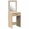 vidaXL Sminkebord Sonoma eik 50 x 41 x 135 cm Konstruert tre