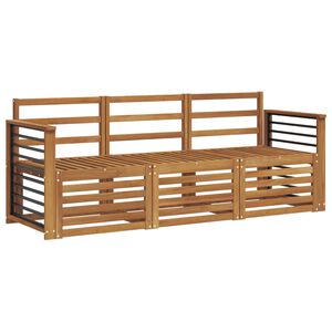 vidaXL Sofasett 3 stk. Solid akasietre
