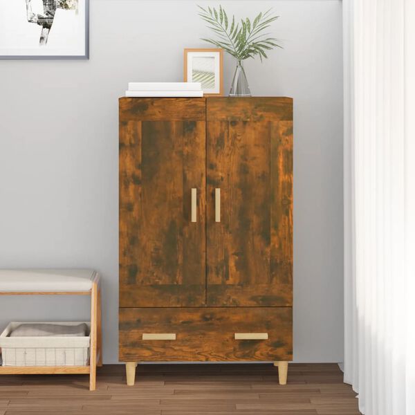 vidaXL Highboard r&oslash;kt eik 70x31x115 cm konstruert tre