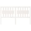 vidaXL Sengegavl hvit 165,5x4x100 cm heltre furu