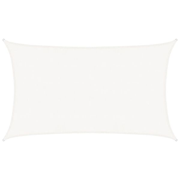 vidaXL Solseil 160 g/m&sup2; hvit 5x8 m HDPE