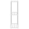 vidaXL Tubular Shelf med lagring Hvit 43 x 27 x 90 cm Aluminium