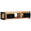vidaXL TV-benk 100x30x25 cm grovt heltre mangotre