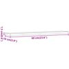vidaXL Hylleplater 4 stk gammelt tre 60x10x1,5 cm konstruert tre