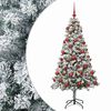vidaXL Kunstig juletre med kuler 120 cm 150 LED-lys Varmhvit