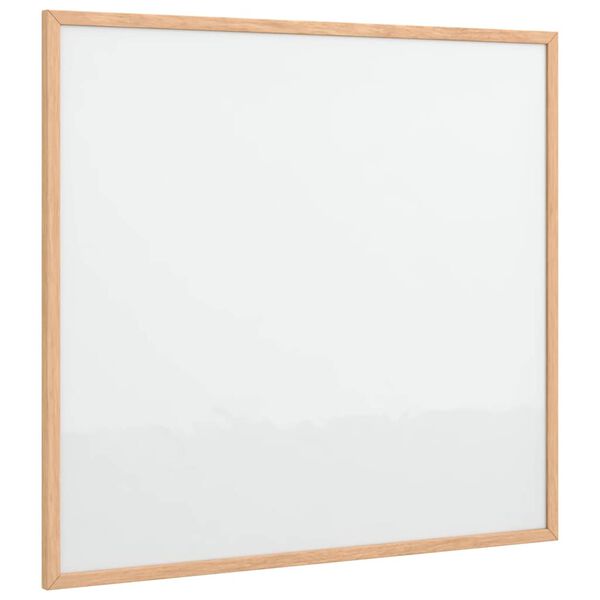 vidaXL Magnetisk whiteboardtavle med ramme i heltre furu 60x55 cm