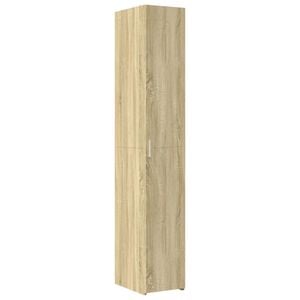 vidaXL Hylle sonoma eik 30x42,5x185 cm konstruert tre