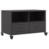 vidaXL TV-benk svart 68x39x43,5 cm st&aring;l